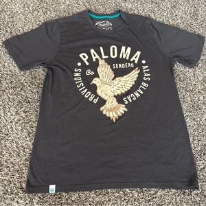 Sendero Provisions Co. Gray Logo Graphic Cotton T Shirt Large